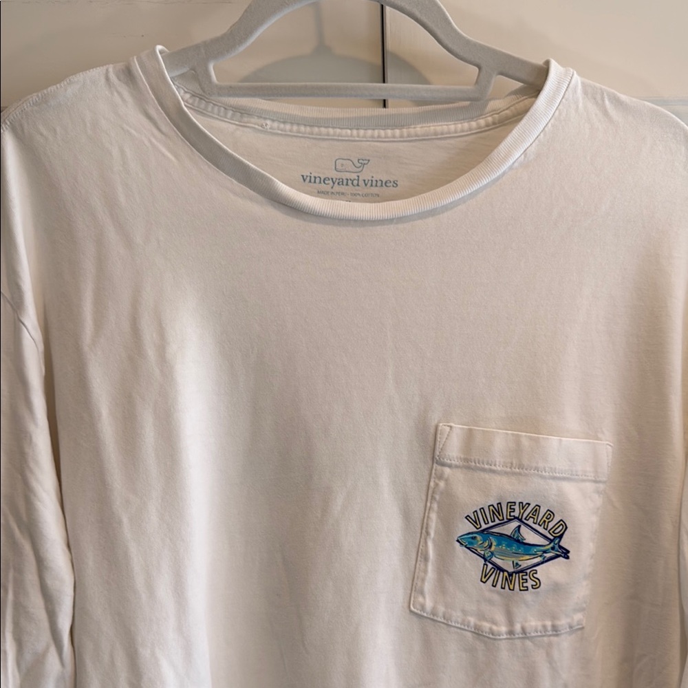 Vineyard Vines White Long Sleeve Tee Size XL
